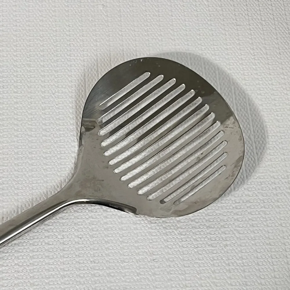 VTG Inox Ecelstahl Rostfrei Slotted Skimmer 18/8 Stainless Steel Green Gingham